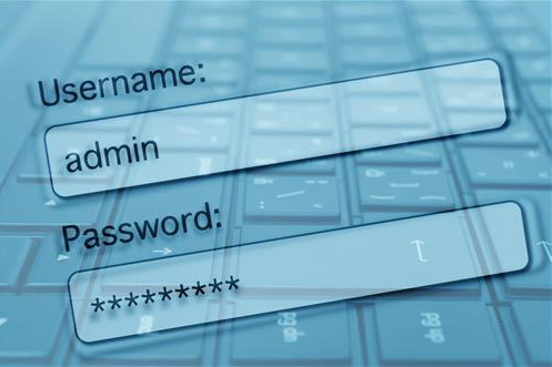 user name and password login screen