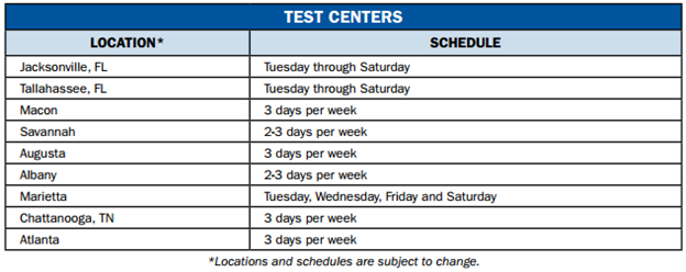 test center